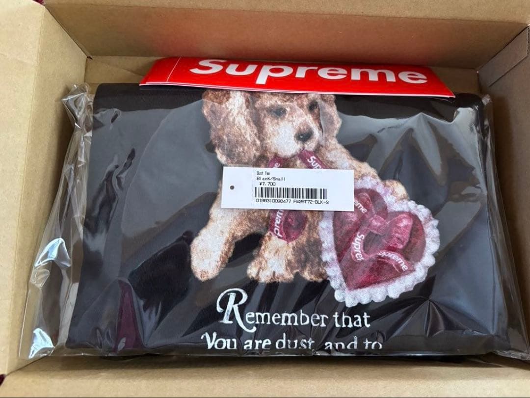 【新品】 Supreme 25FW Dust Tee 黒 S