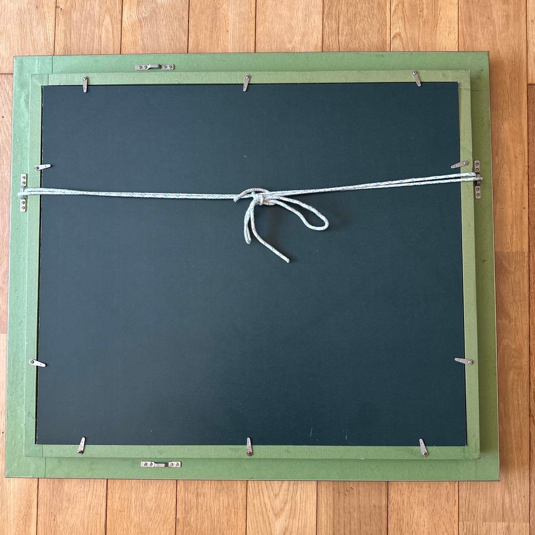 油絵　沖縄の風景と馬