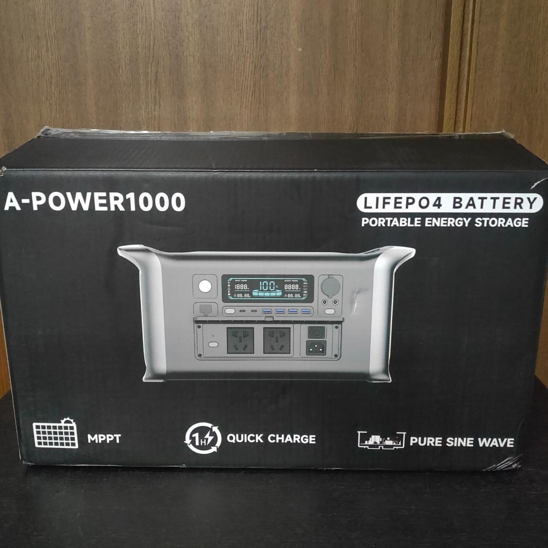 A-POWER1000　ポータブル電源 防災グッズ　アウトドア用品　キャンプ等に