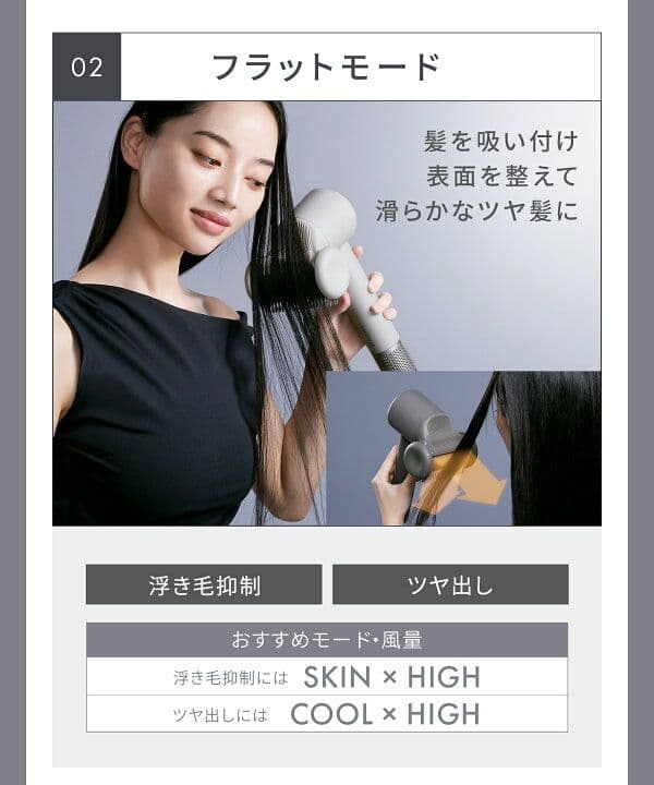 SALONIA ヘアアイロン グレー ブラシアタッチメント付き