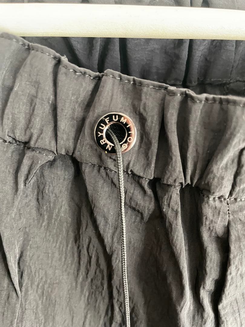 FUMITO GANRYU 黒　サルエルパンツ