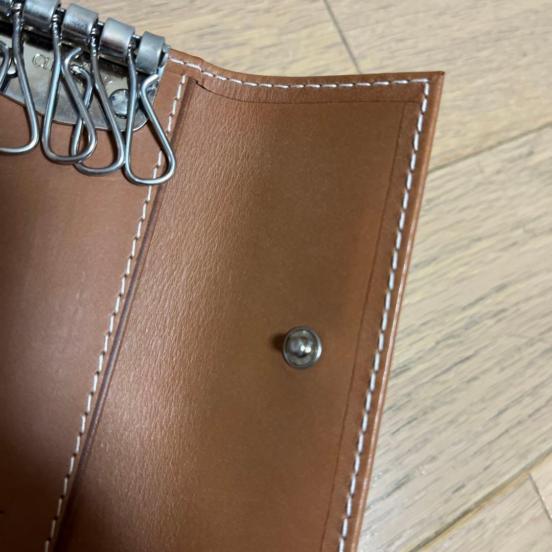 ロレックス キーケース 4連キーケース ブラウン レザーROLEX レディース