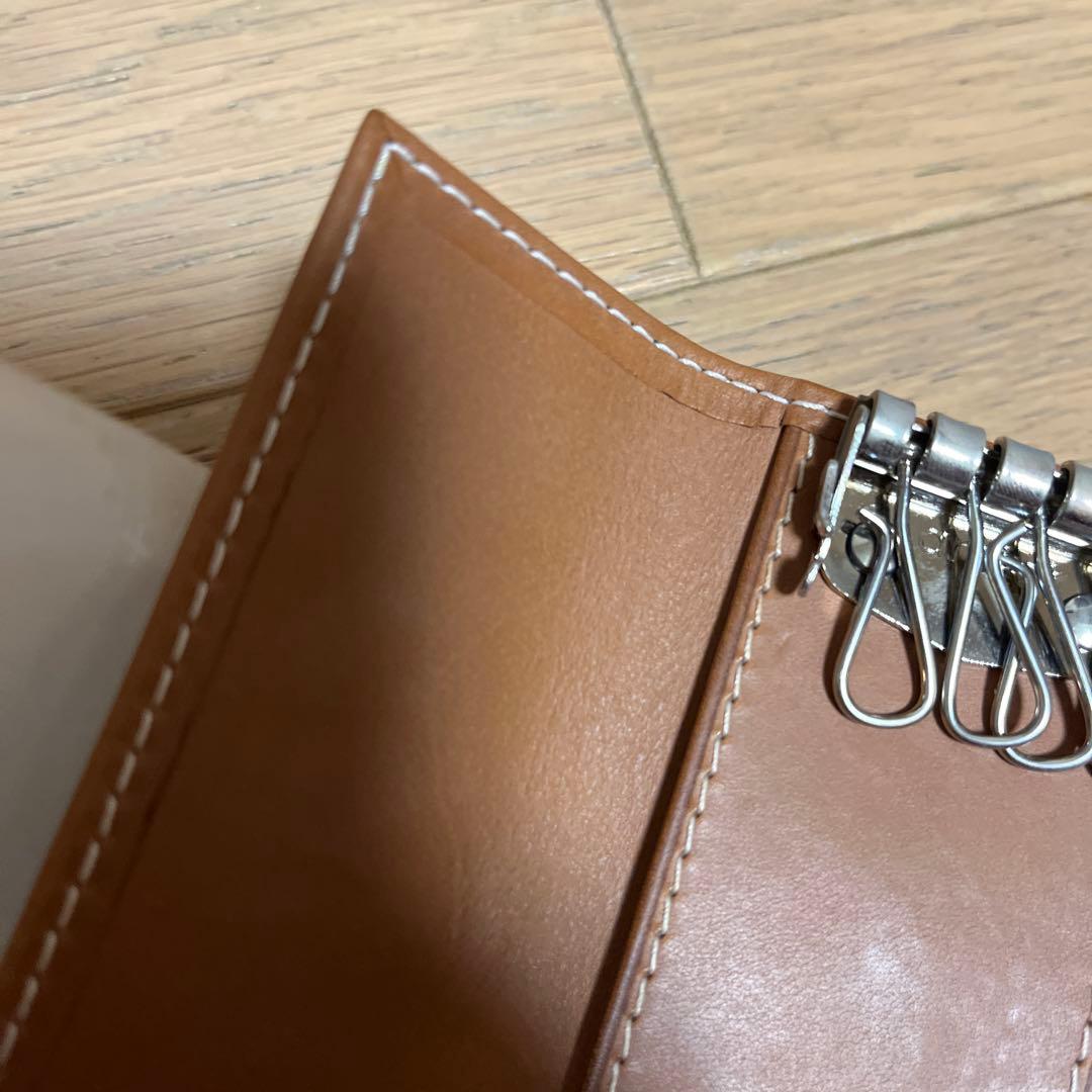 ロレックス キーケース 4連キーケース ブラウン レザーROLEX レディース
