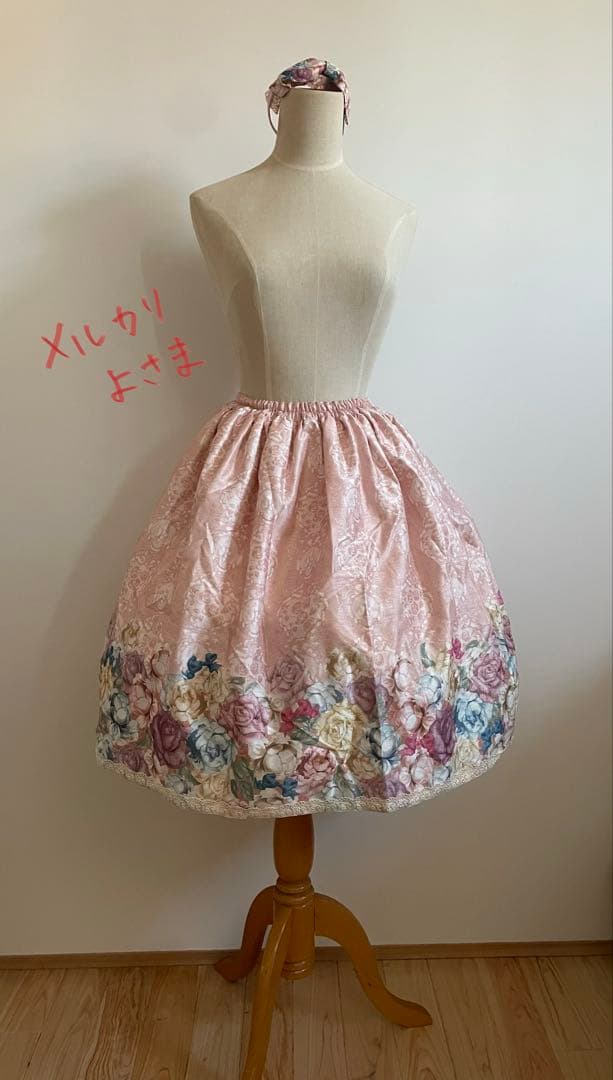 レア！新品*Enchantilly*アントワネットローズスカート＋カチューシャ