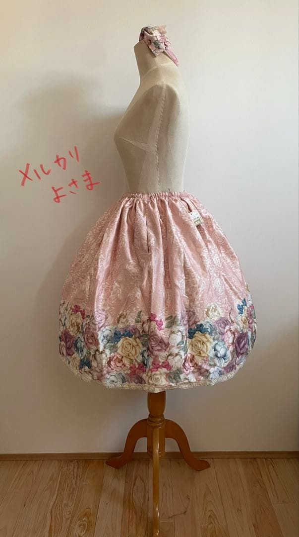レア！新品*Enchantilly*アントワネットローズスカート＋カチューシャ