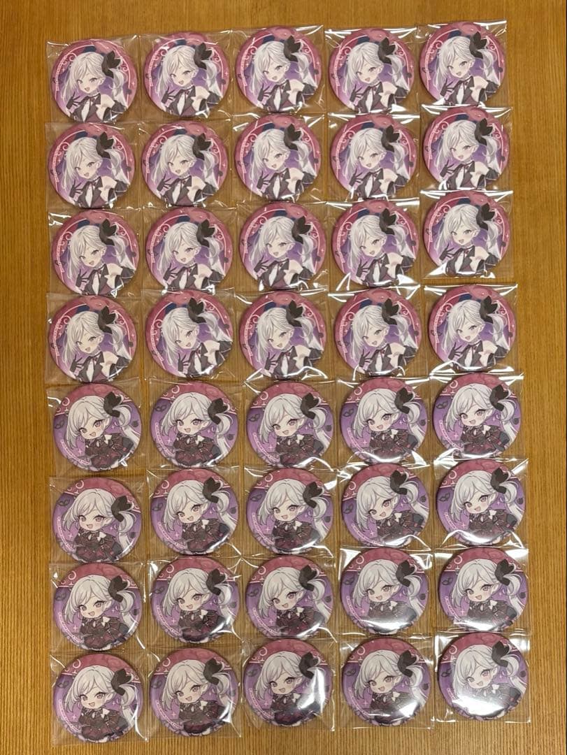 浅黄ムツキ　缶バッジ40個　ブルーアーカイブ福岡凸凹サマーミッション