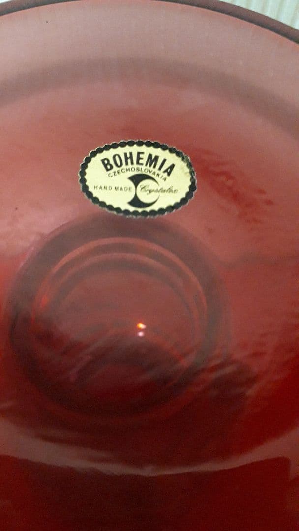 ボヘミアカリガラス、フラワーベース