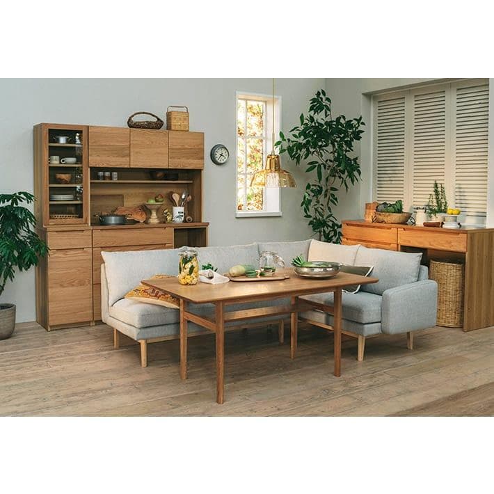 【unico】LOM ダイニングテーブル W1400