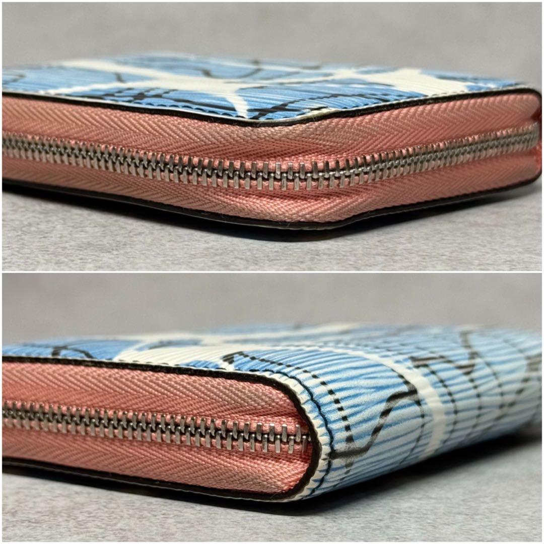 超美品 限定品 ルイヴィトン エピ アクアパターン ジッピーパース 財布