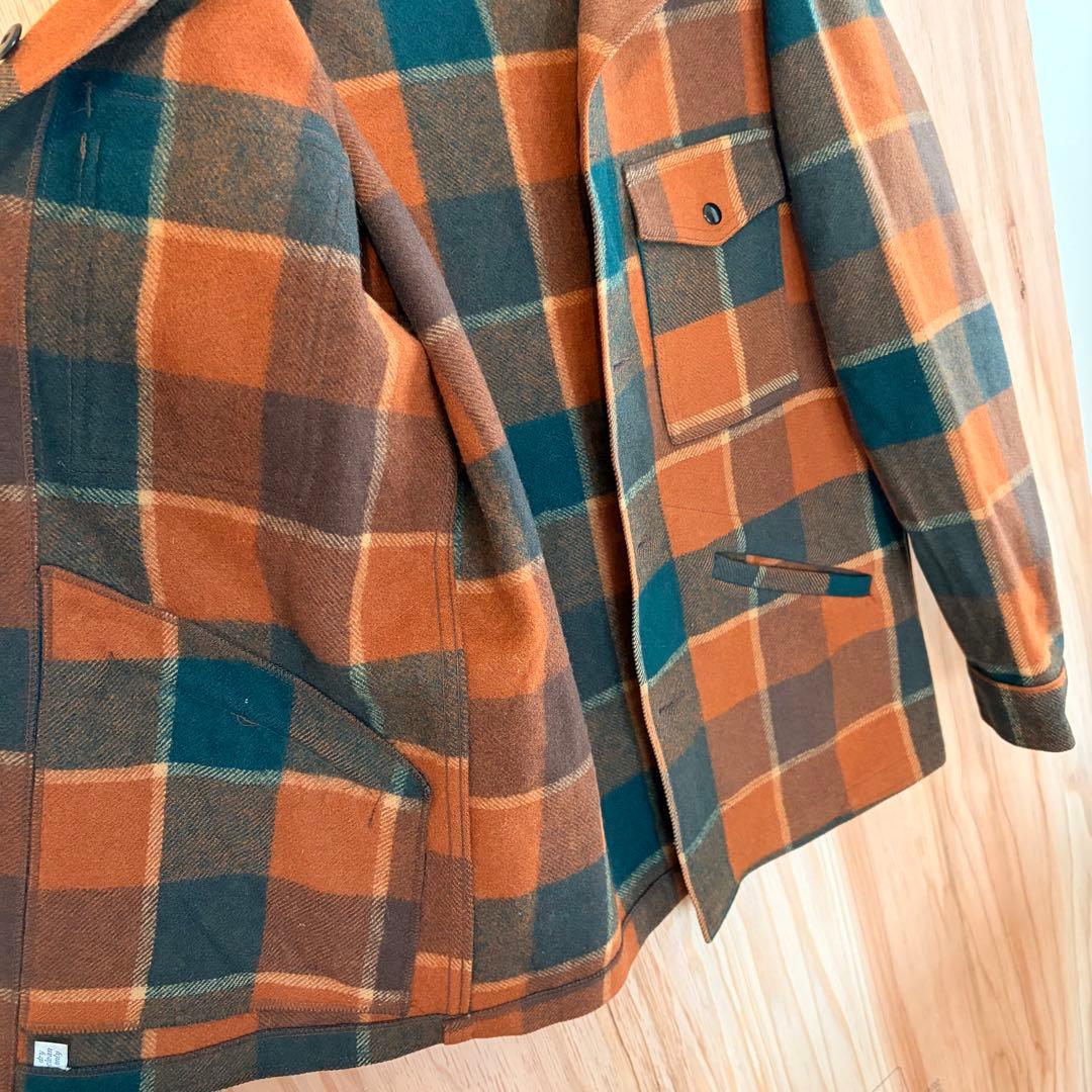 70s USA製PENDLETON ペンドルトン チェック柄ウールジャケット