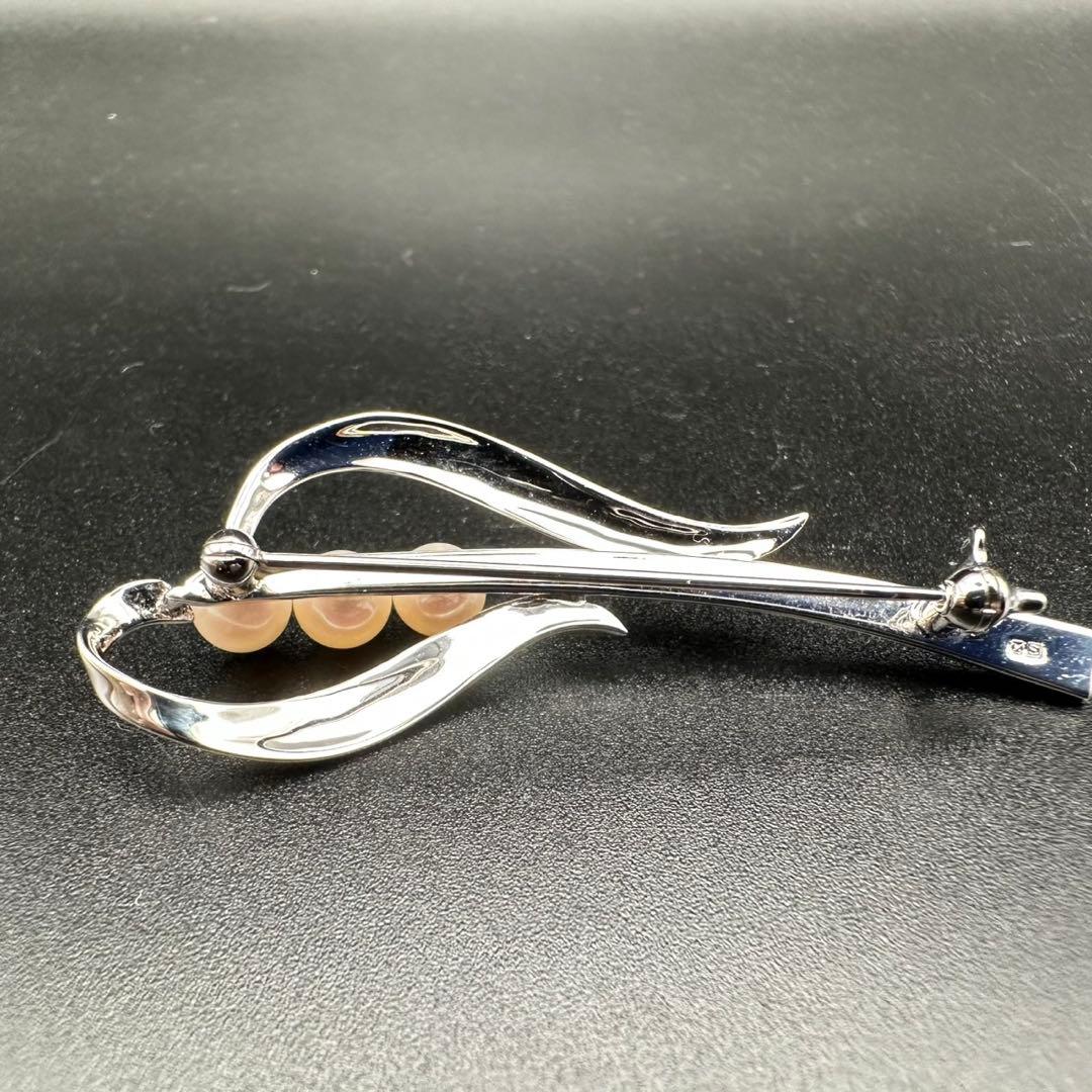 極美品✨　MIKIMOTO ミキモト　パール　ブローチ　ロゴ　刻印　1561