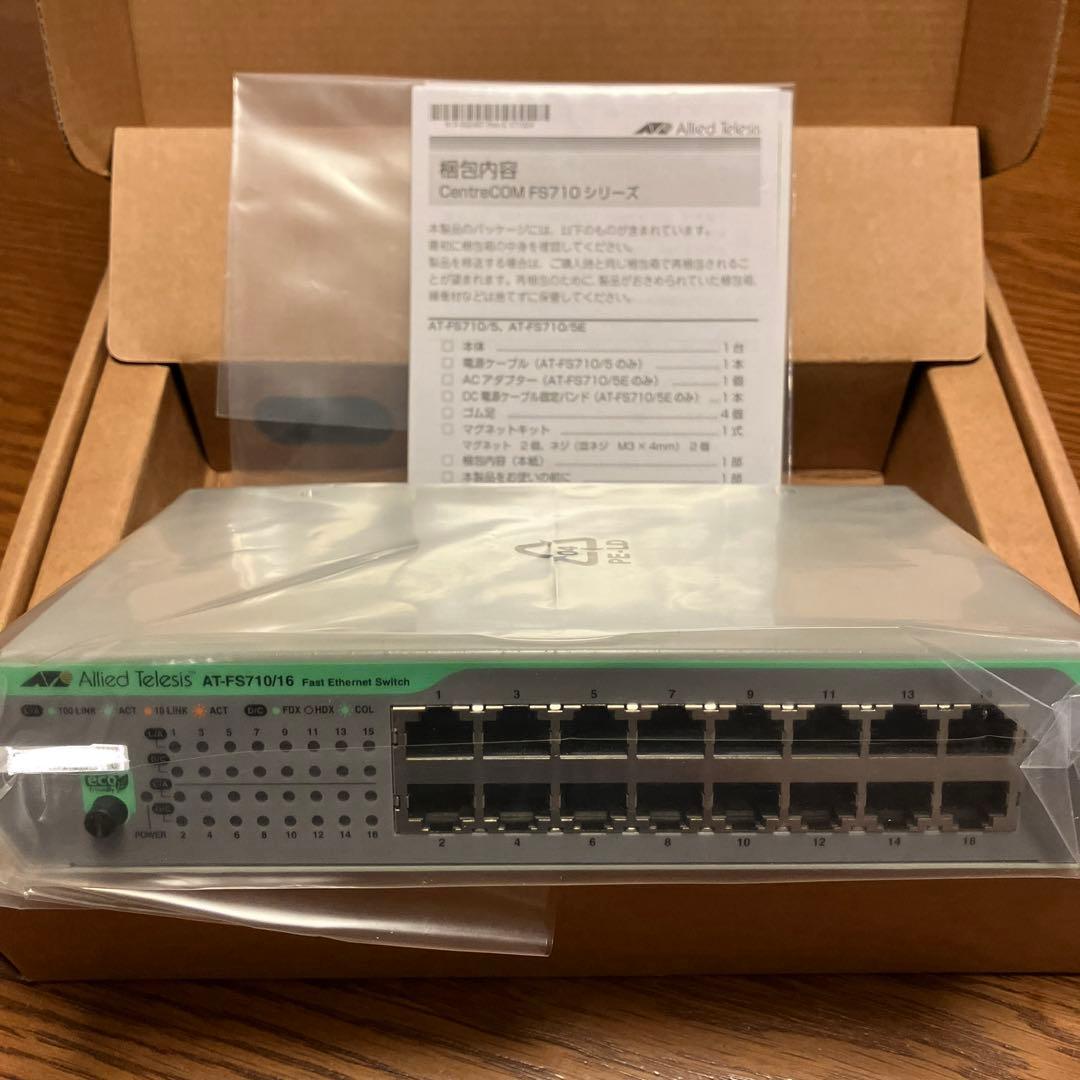 ち*と様 新品未開封Allied Telesis AT-FS710/16 スイッ