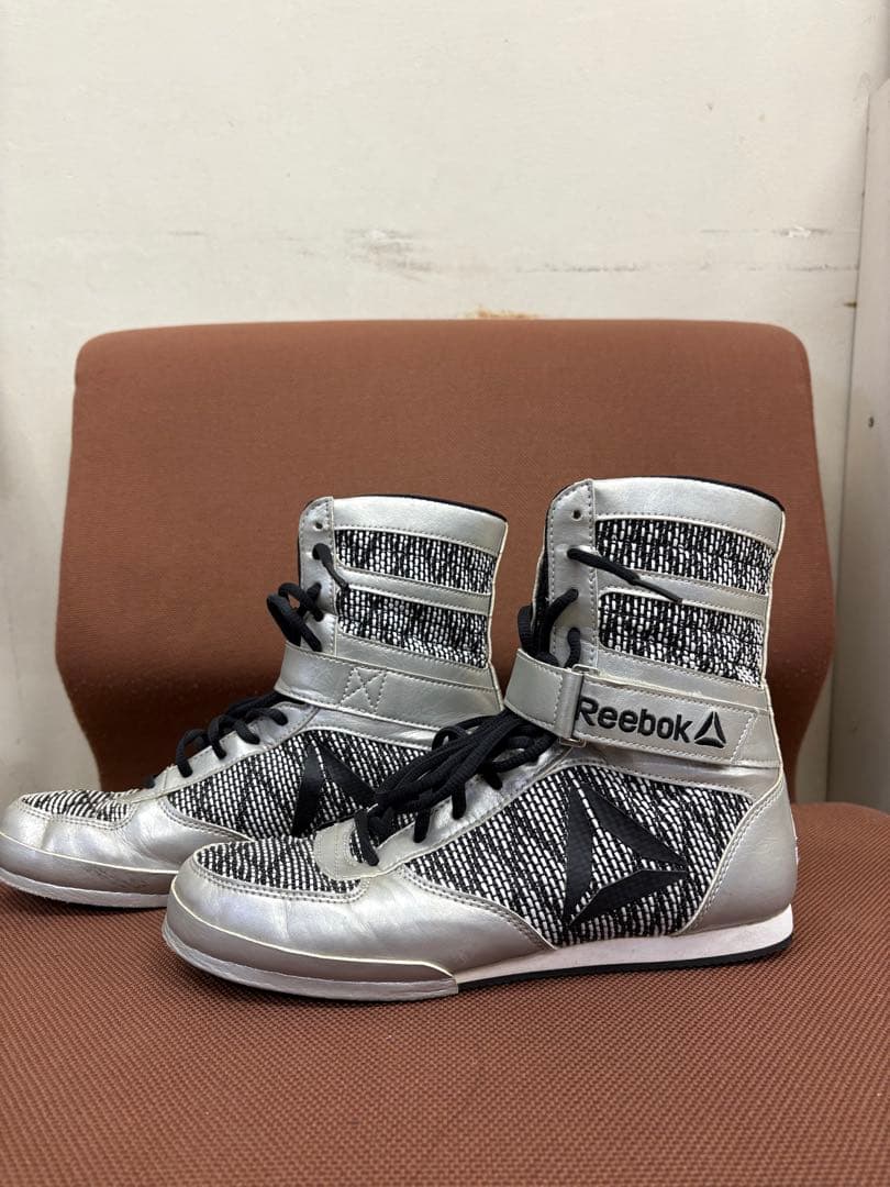 Reebok ボクシングシューズ シルバー/ブラック