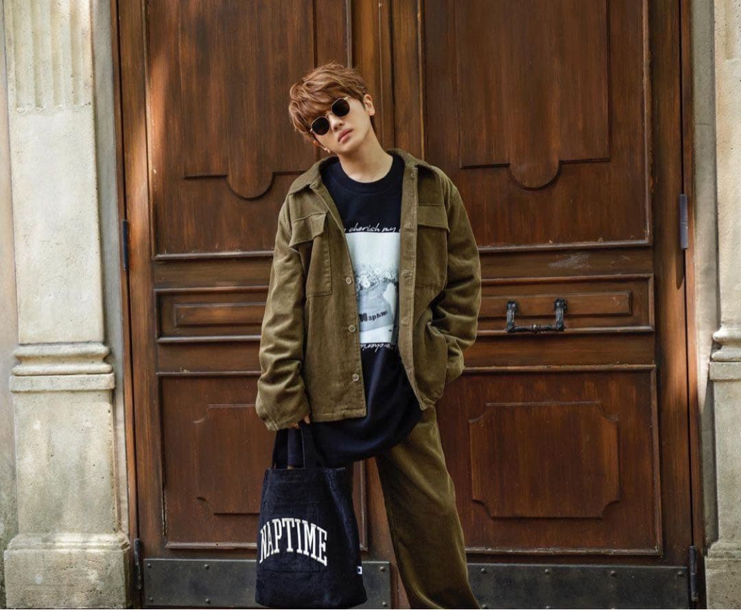 ナップタイム　naptime. Nissy 西島隆弘　カットソー　ブラック　黒