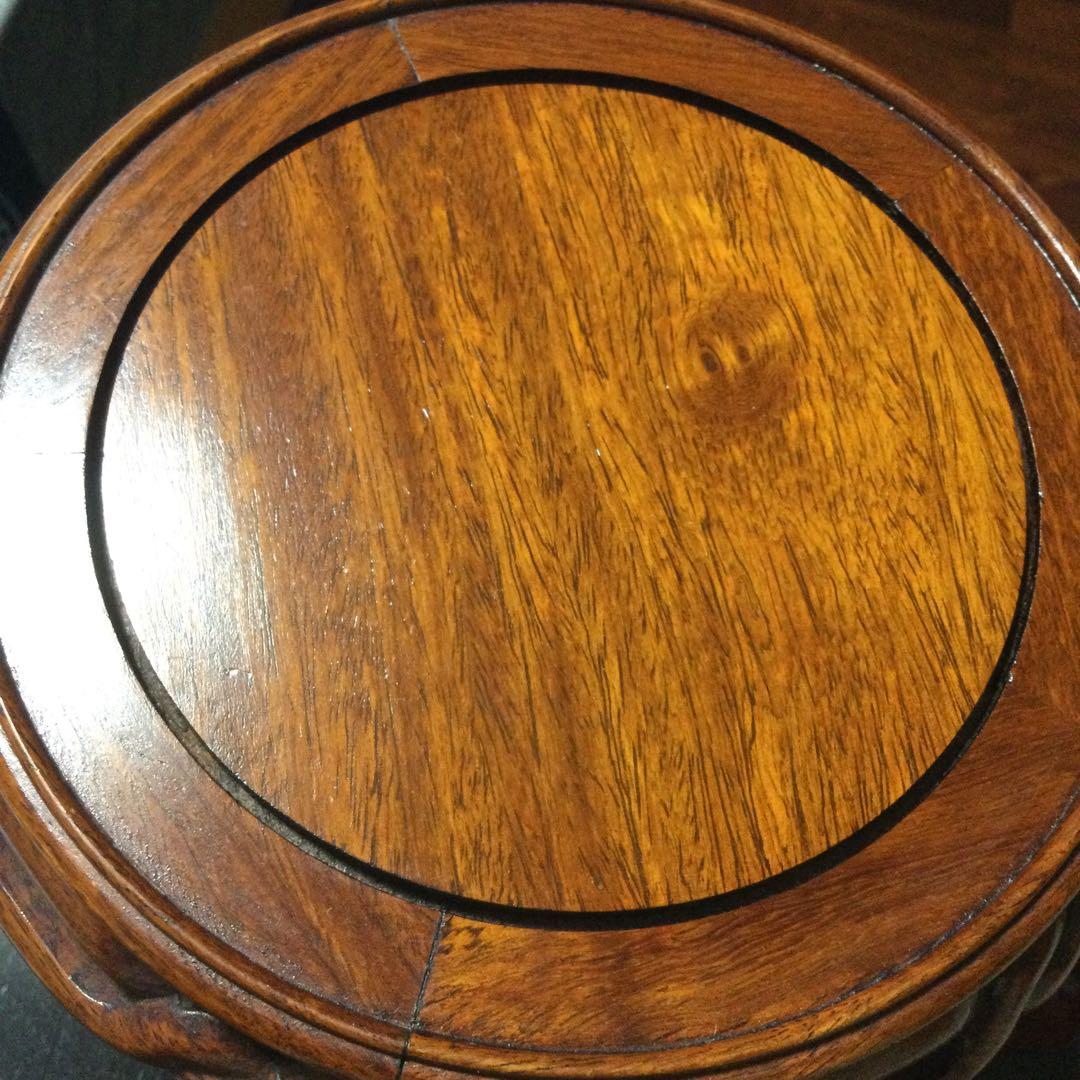 唐木の五足花台