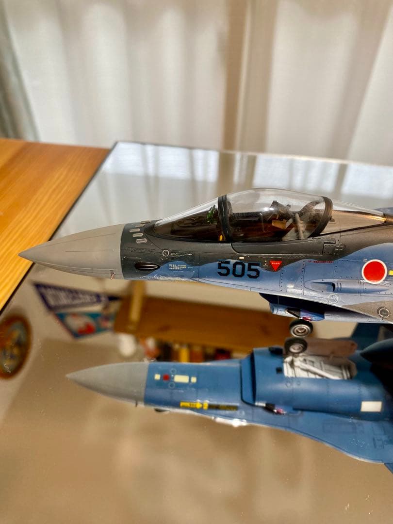 【クリアケース入り】戦闘機　プラモデル　完成品　ハセガワ　1/48 F2A