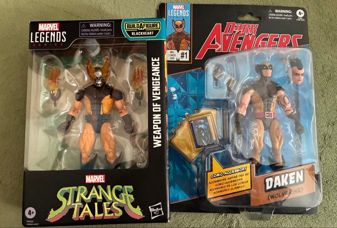 マーベルレジェンド　ヘルヴァリン　ダケン　セット　開封品　ウルヴァリン　箱痛み