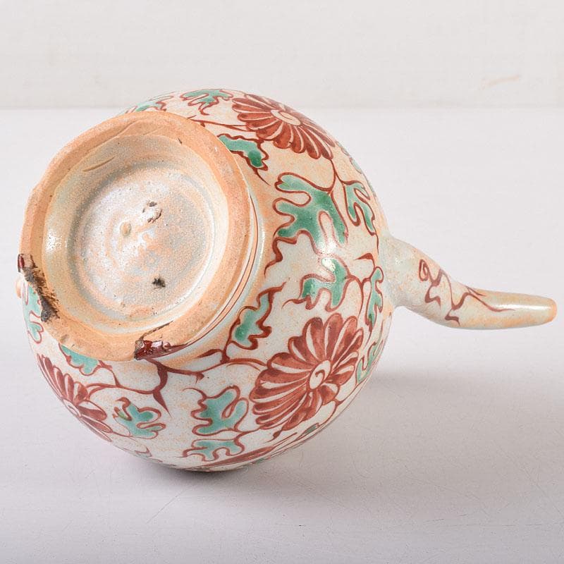 中国　呉須赤絵　花鳥文　執壷　水注瓶　C　R8154