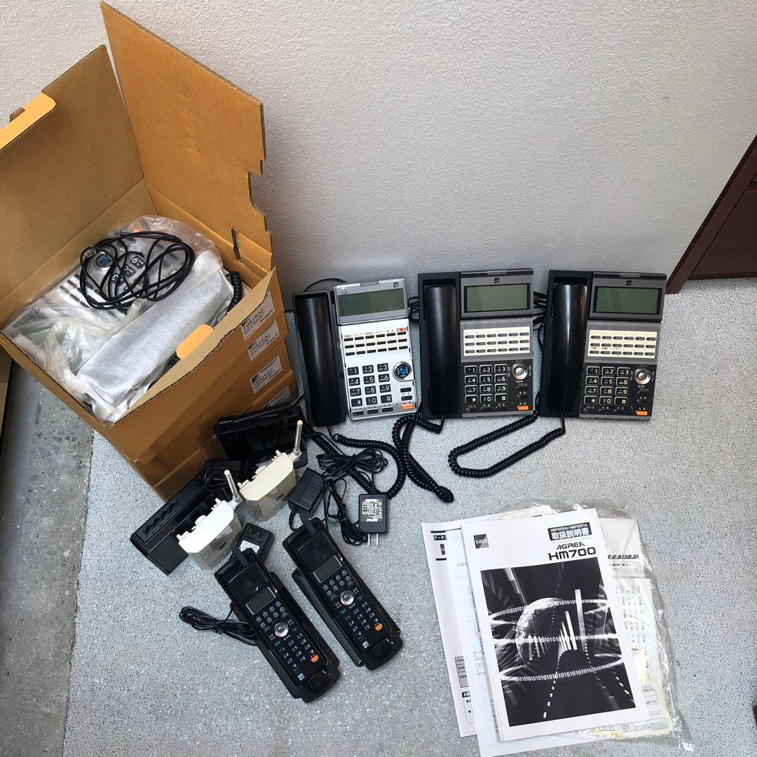 【新品含む】saxa サクサ ビジネスフォンセット新品4台・美品3台・子機2台