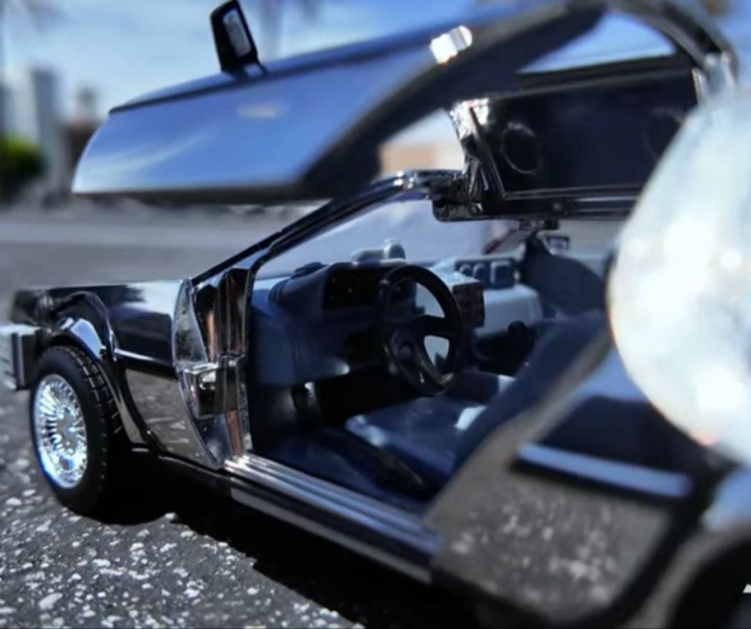 BTTF デロリアン 1/24 JADA 限定 クローム Ver 新品・未開封