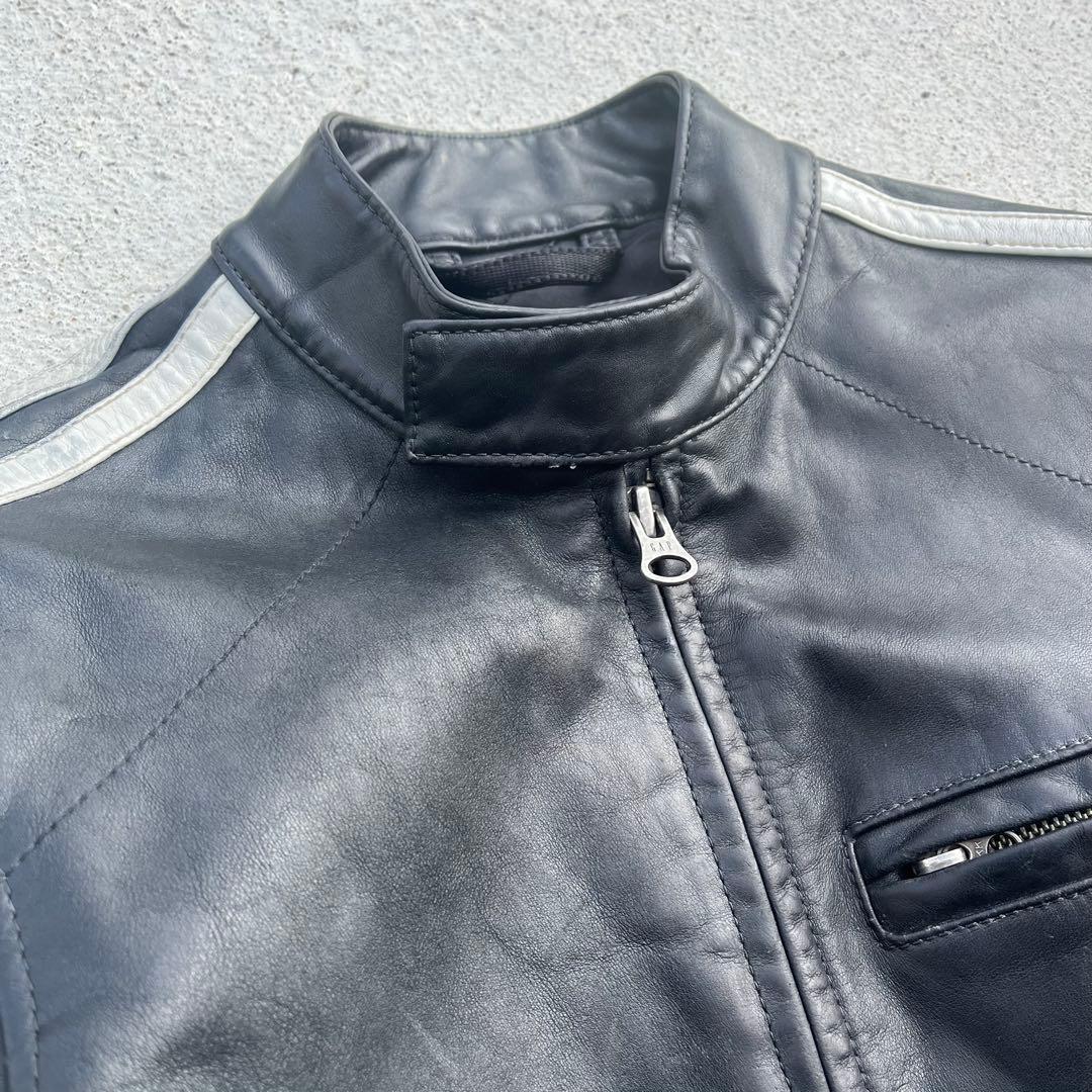 OLD GAP オールド　トラック　シングル　レザージャケット S相当