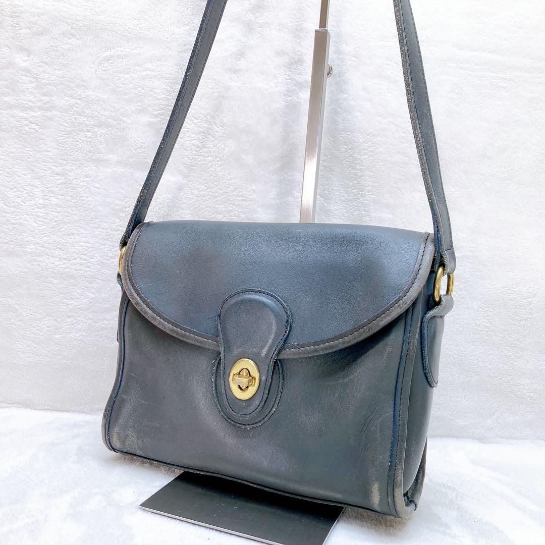 バッグ Vintage Coach Devon Turn Rock Gray rare