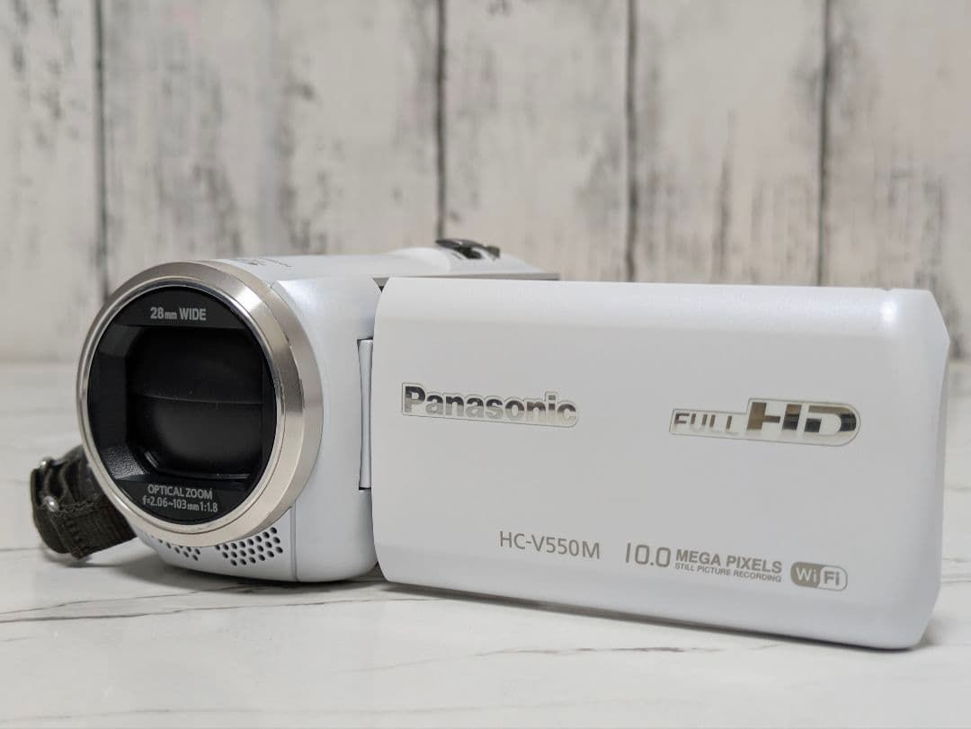 Panasonic　HC-V550M　Wi-Fi機能　ホワイト