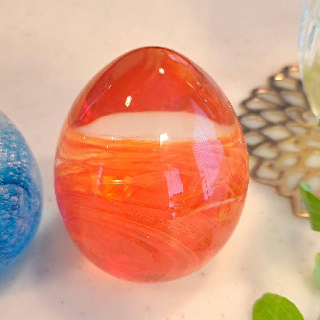 【レア】雪の華【劇中登場】 ガラス玉ペーパーウエイト　ブルー　オレンジ　登坂広臣