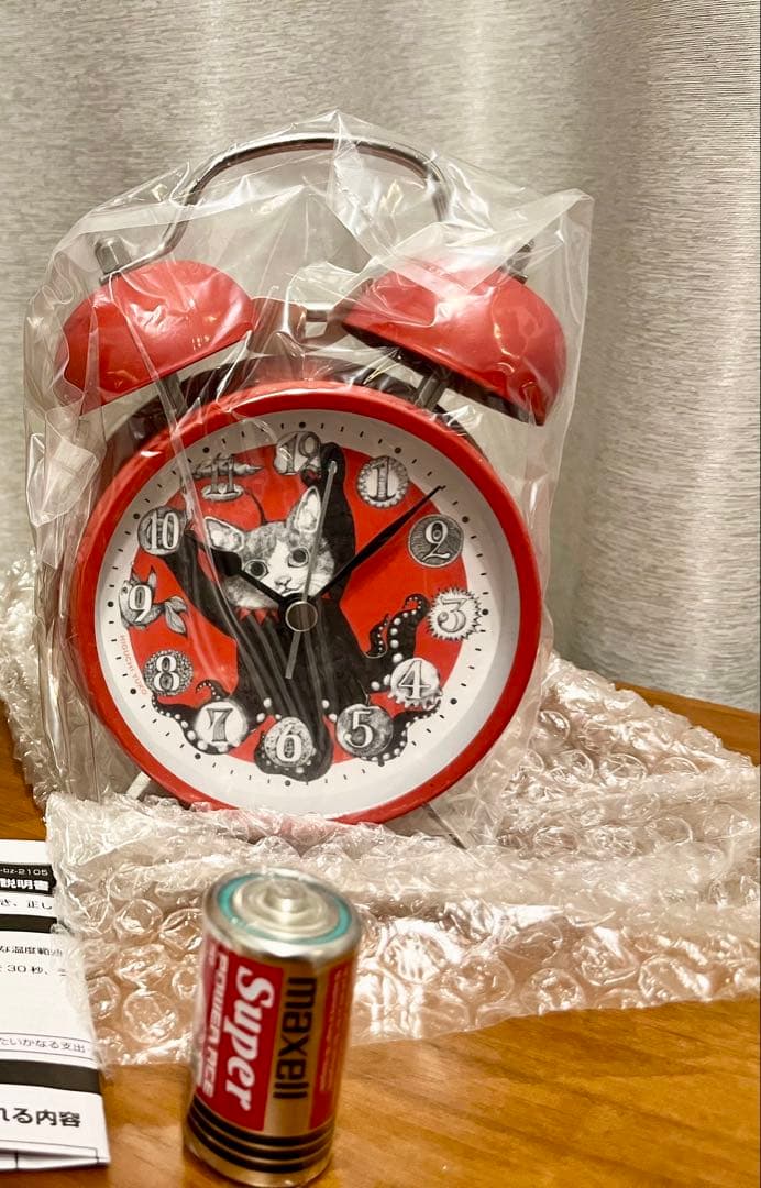 【未使用】ヒグチユウコ　ボリス雑貨店　目覚まし時計GUSTAVEくん