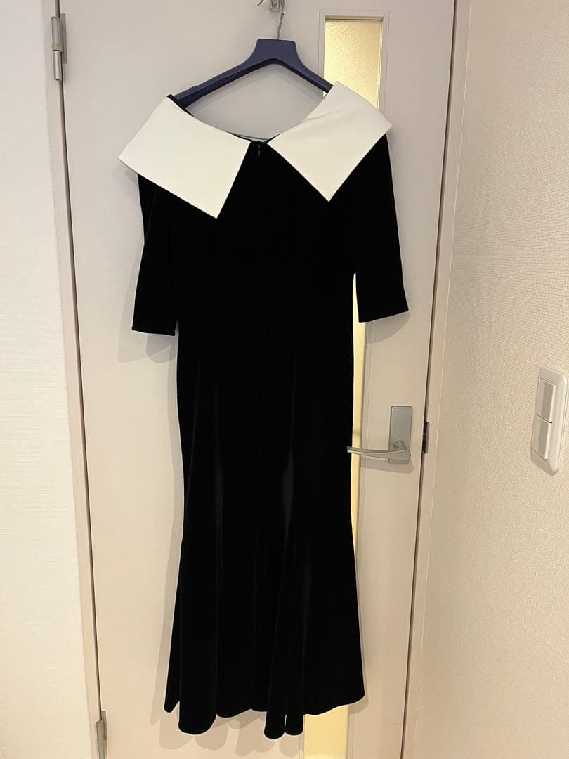 Leja ビッグカラーベロアマーメイドドレス　Mサイズ