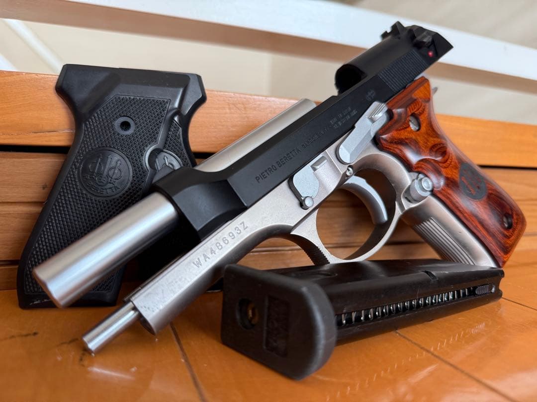 WA ベレッタ M92FS アルタモント 木製グリップ付 ガスガン ガスブロ