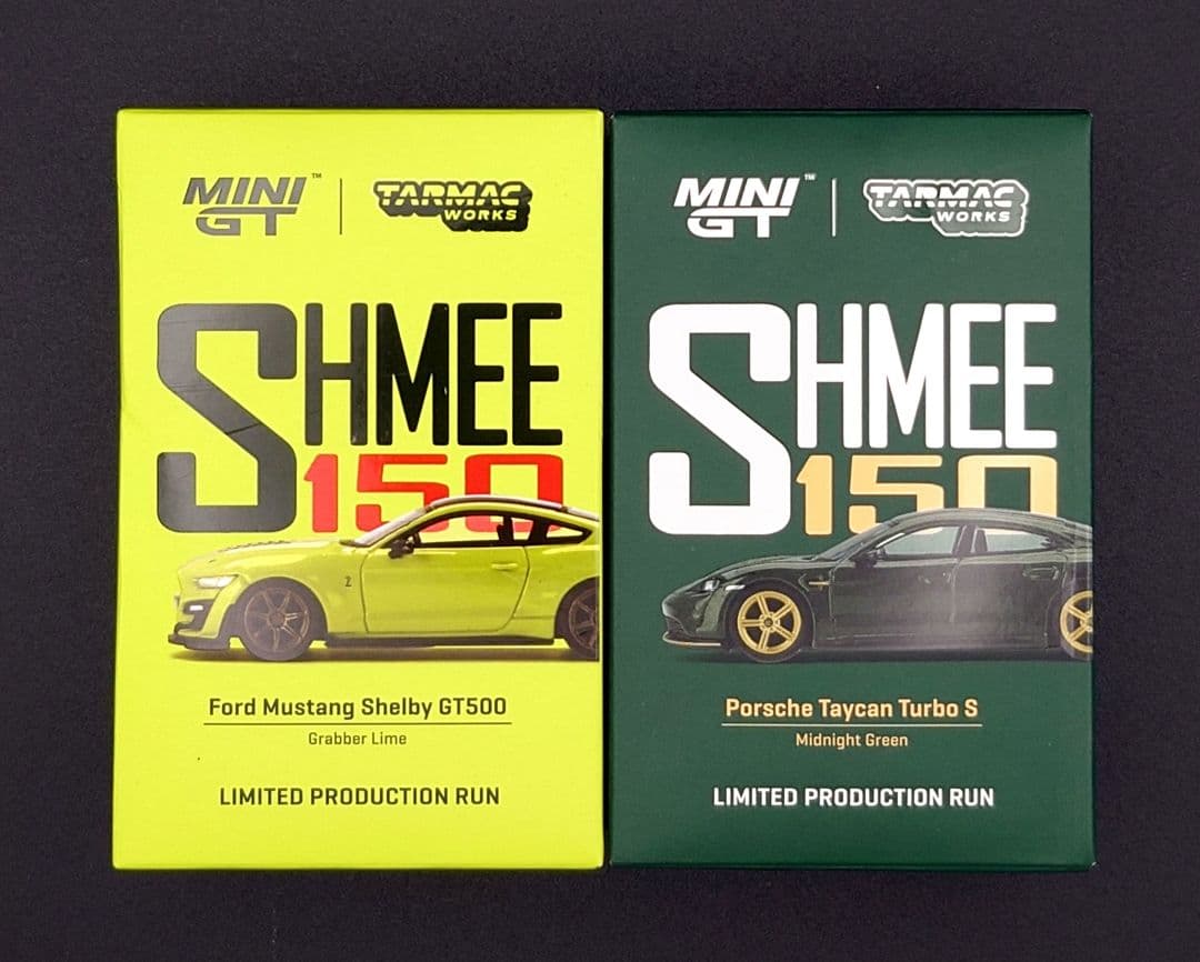 MINI GT Ford Mustang&Porsche Taycan2台セット
