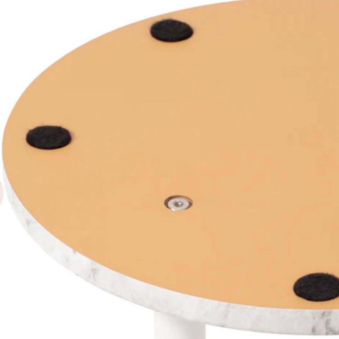 フランフラン モンテ サイドテーブル 2 マーブル 大理石風 高さ調節可能