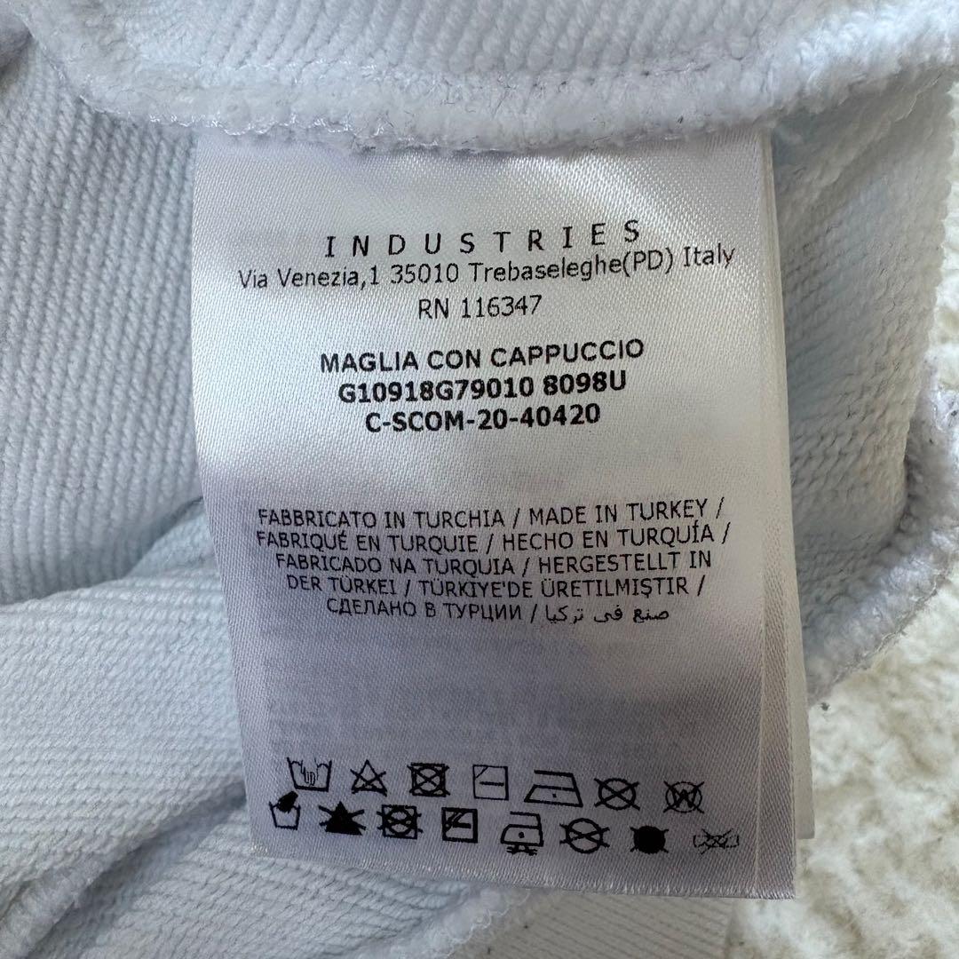 人気！　モンクレール ハーフジップパーカー　　フーデイー　マグリア　M 白