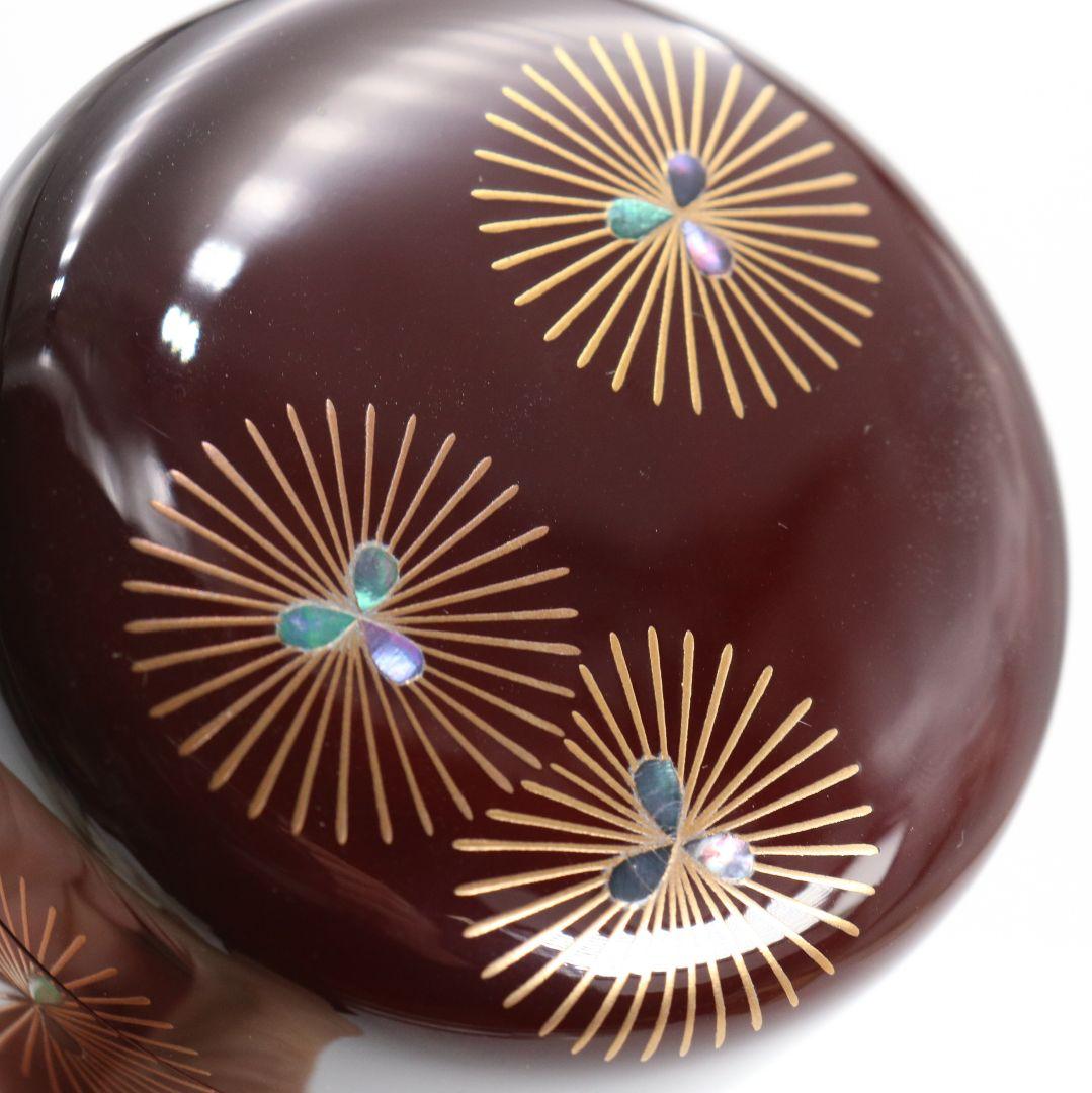 田中宗凌作 唐松 溜塗 中棗 茶道具 共箱　V931