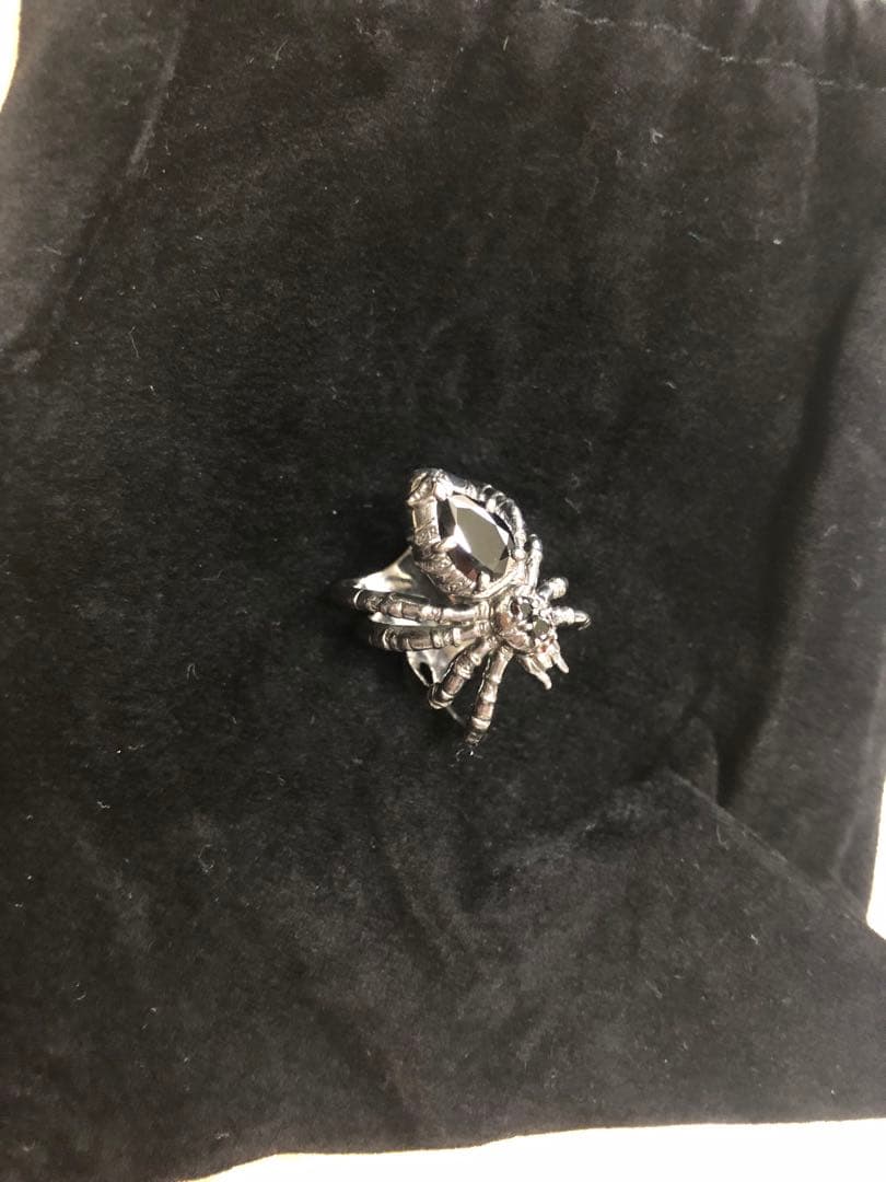 trygodトライゴッド 7万蜘蛛スパイダーオニキスリング希少