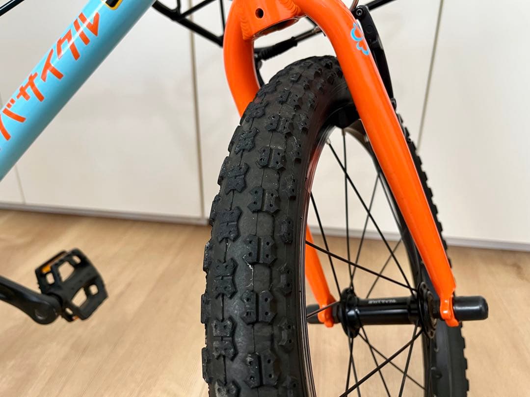 送料込み　純正カゴ付き　ヨツバサイクル　Zero　18インチ ラムネブルー