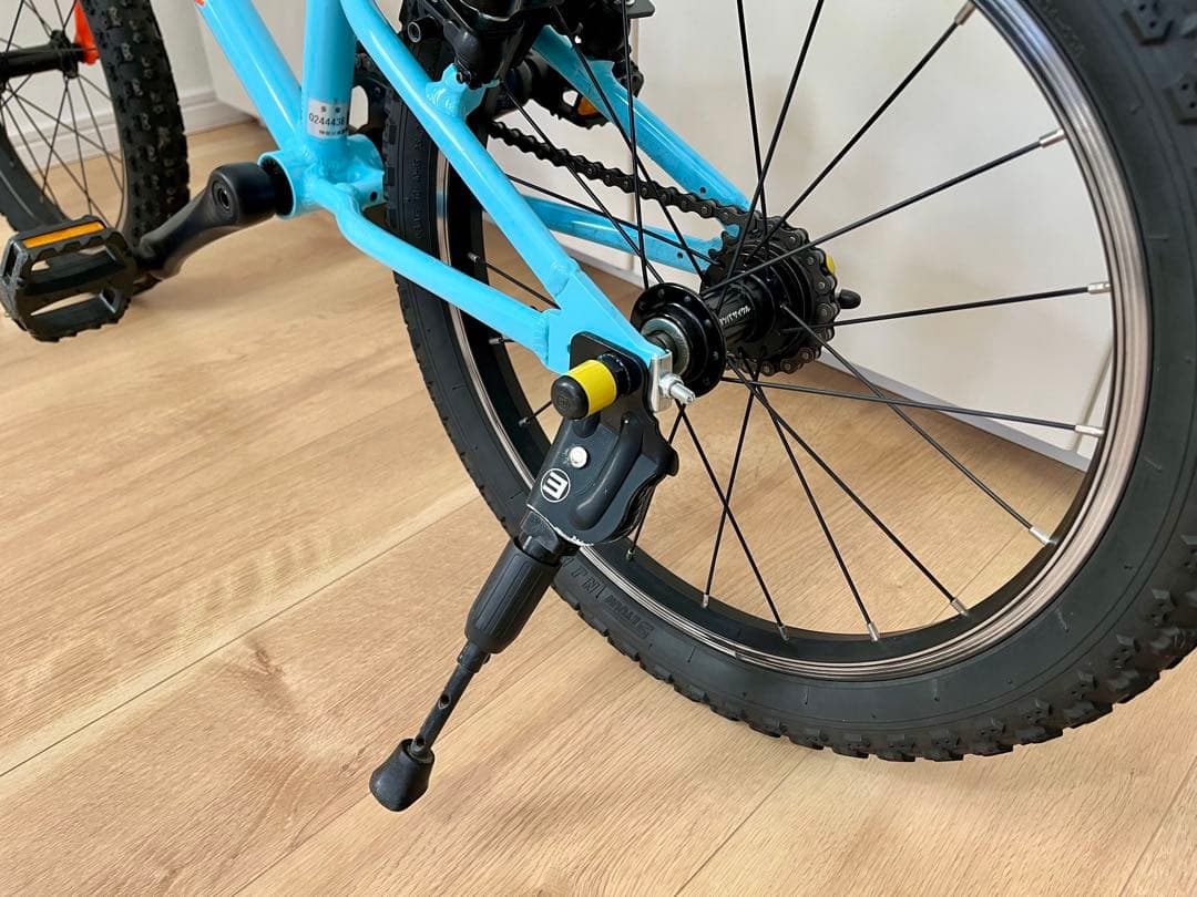 送料込み　純正カゴ付き　ヨツバサイクル　Zero　18インチ ラムネブルー