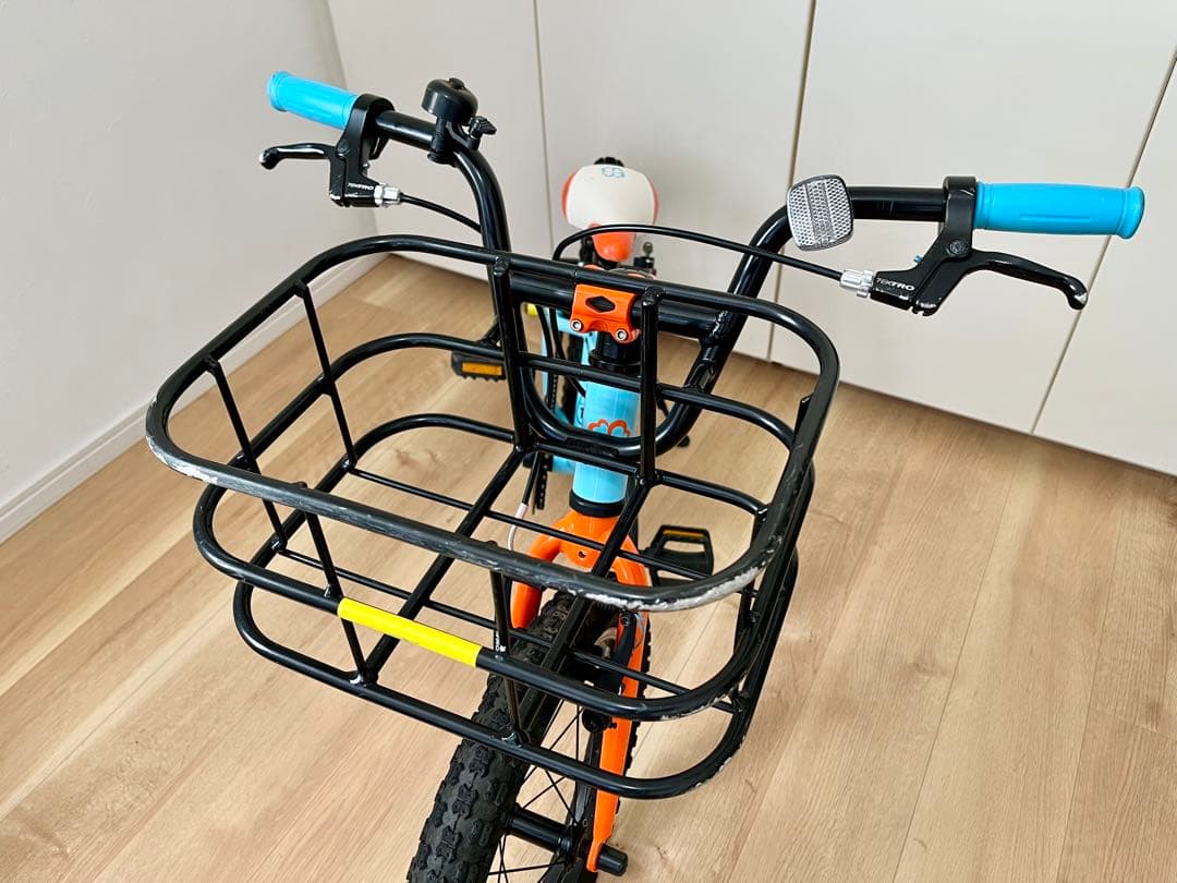 送料込み　純正カゴ付き　ヨツバサイクル　Zero　18インチ ラムネブルー