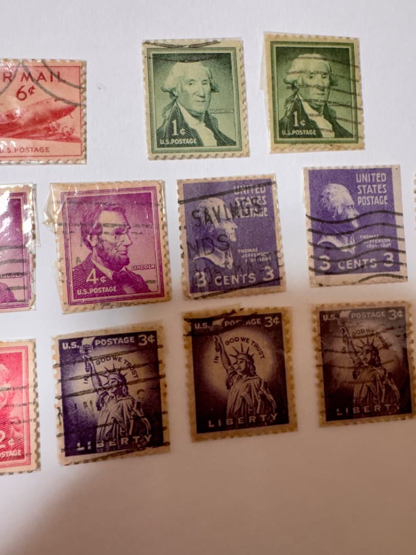 古い アメリカ 切手 18 枚