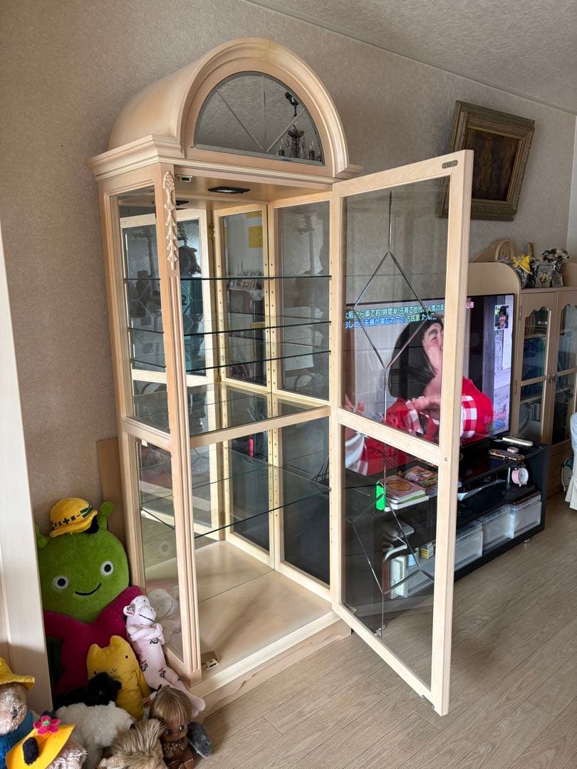 ★匿名配送★ リンホーリン (大塚家具)アンティーク 飾り棚