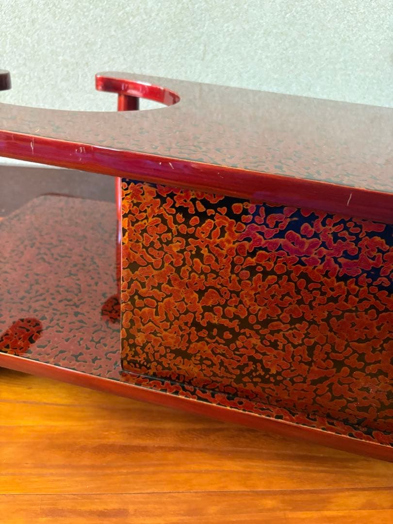 高級&希少！ 昭和レトロ お座敷ワゴン ポットカート 木製座卓 2引き出し付き