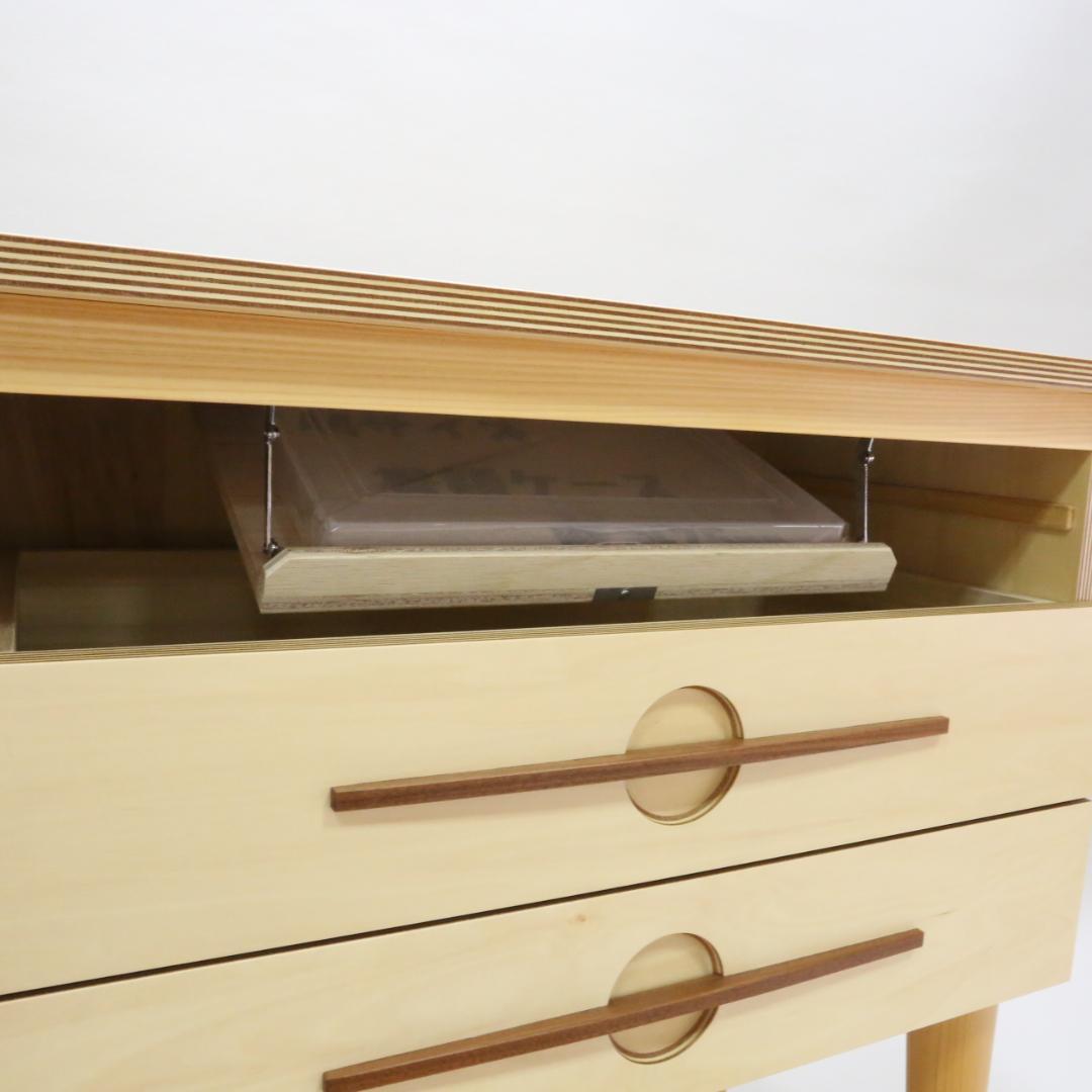 隠し収納付チェスト　ハンドメイド　02163