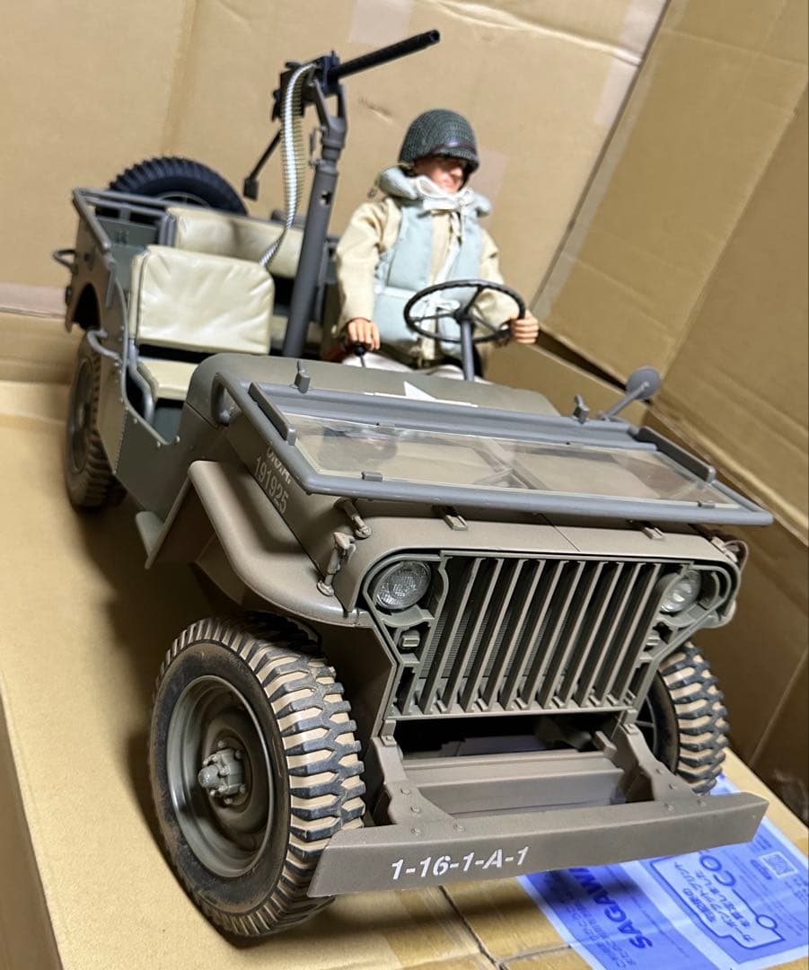 WILLYS JEEP 1/6サイズ　ジープ　フィギュア付き