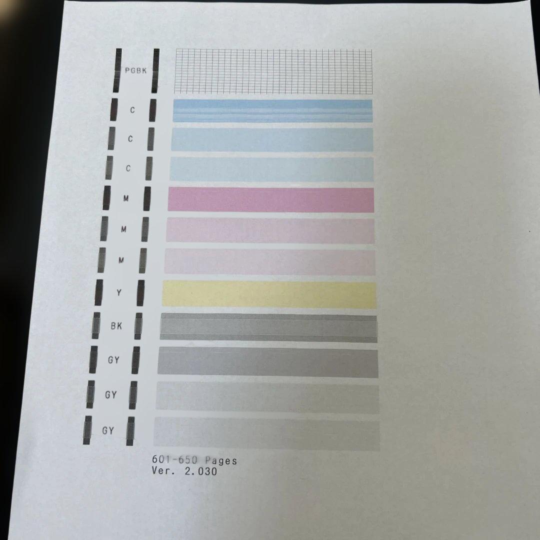 Canon MG6930 印刷枚数650枚以下