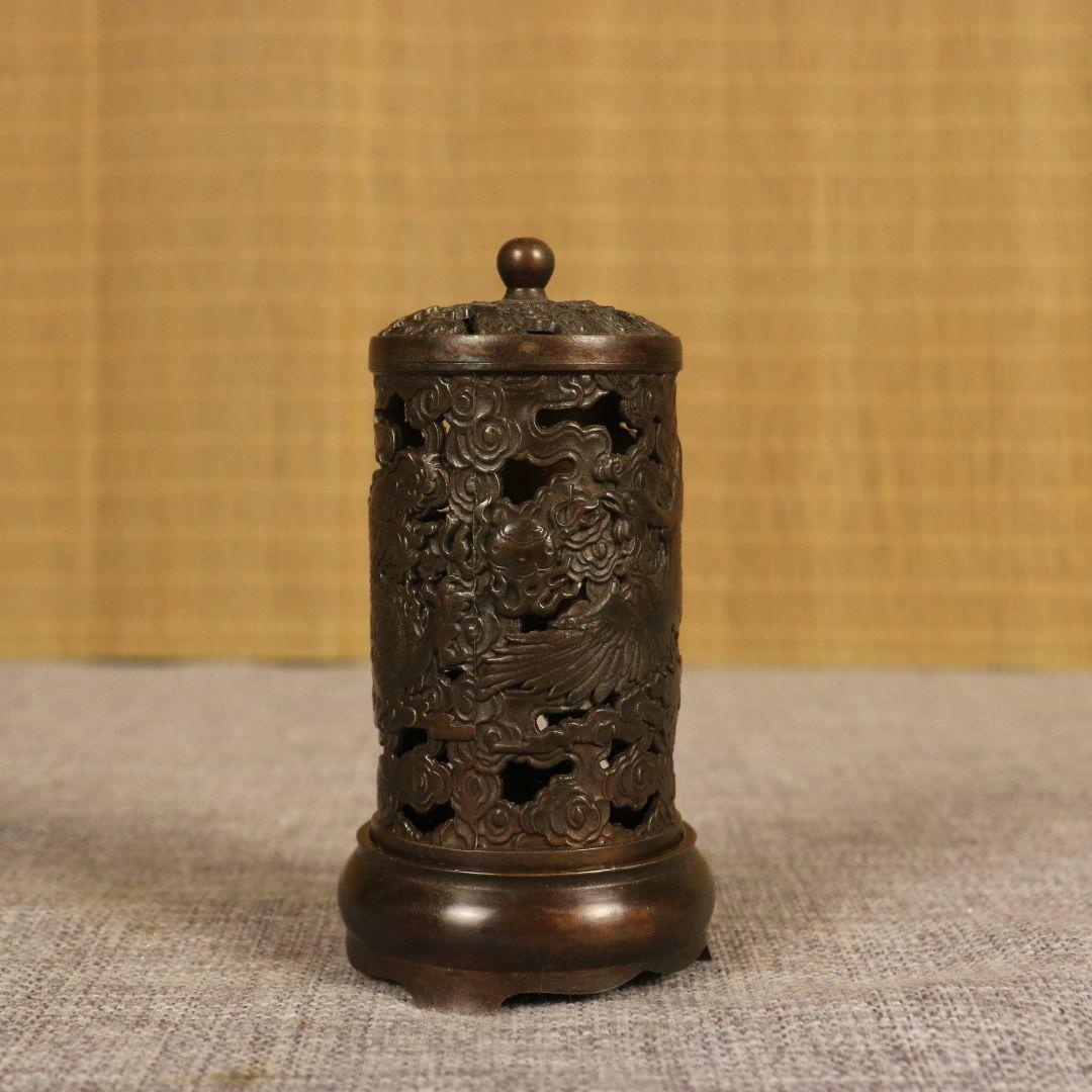 銅 細工 九龍筆箱 文房用品 書道具 文房具 工芸品 美術品 置物