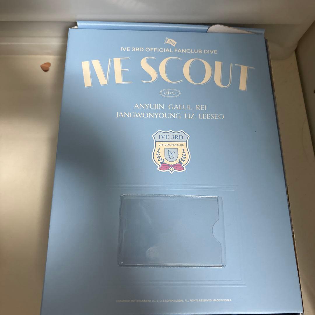 アイドル IVE SCOUT 3RD OFFICIAL FANCLUB DIVE