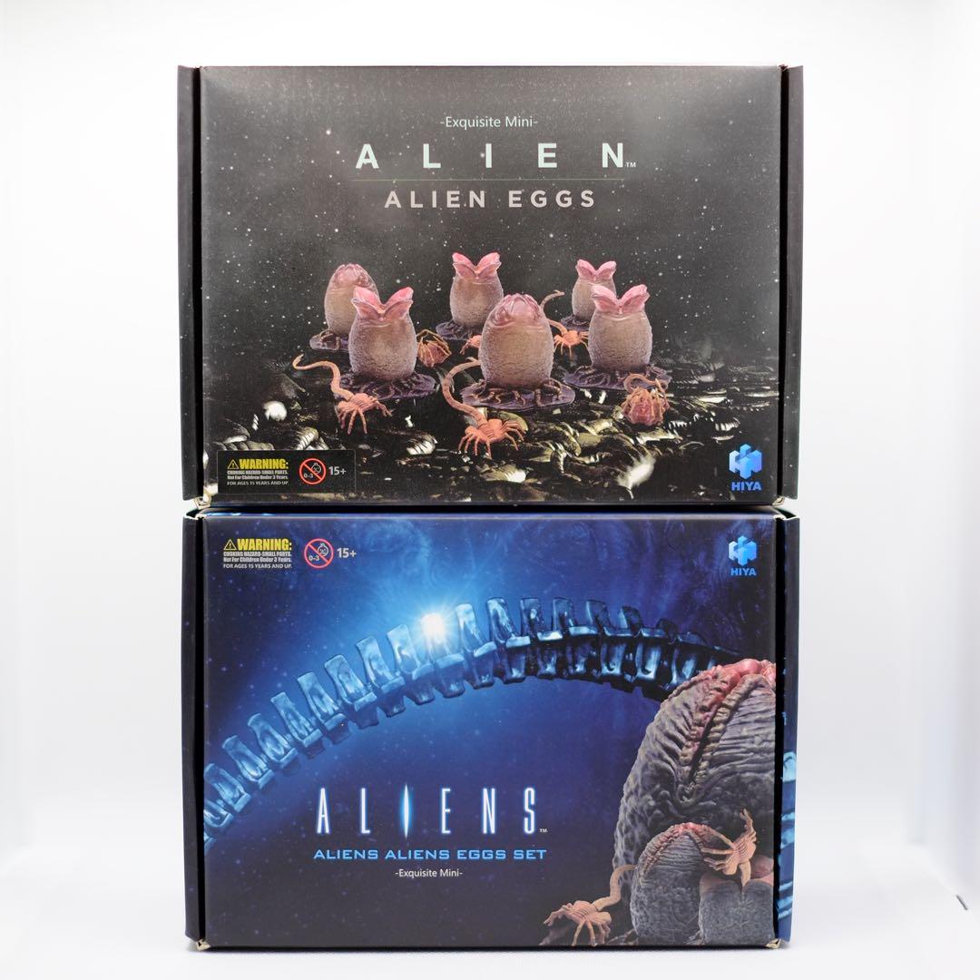 エイリアン＆エイリアン2 エッグ セット　1/18 スケール　ハイヤトイズ