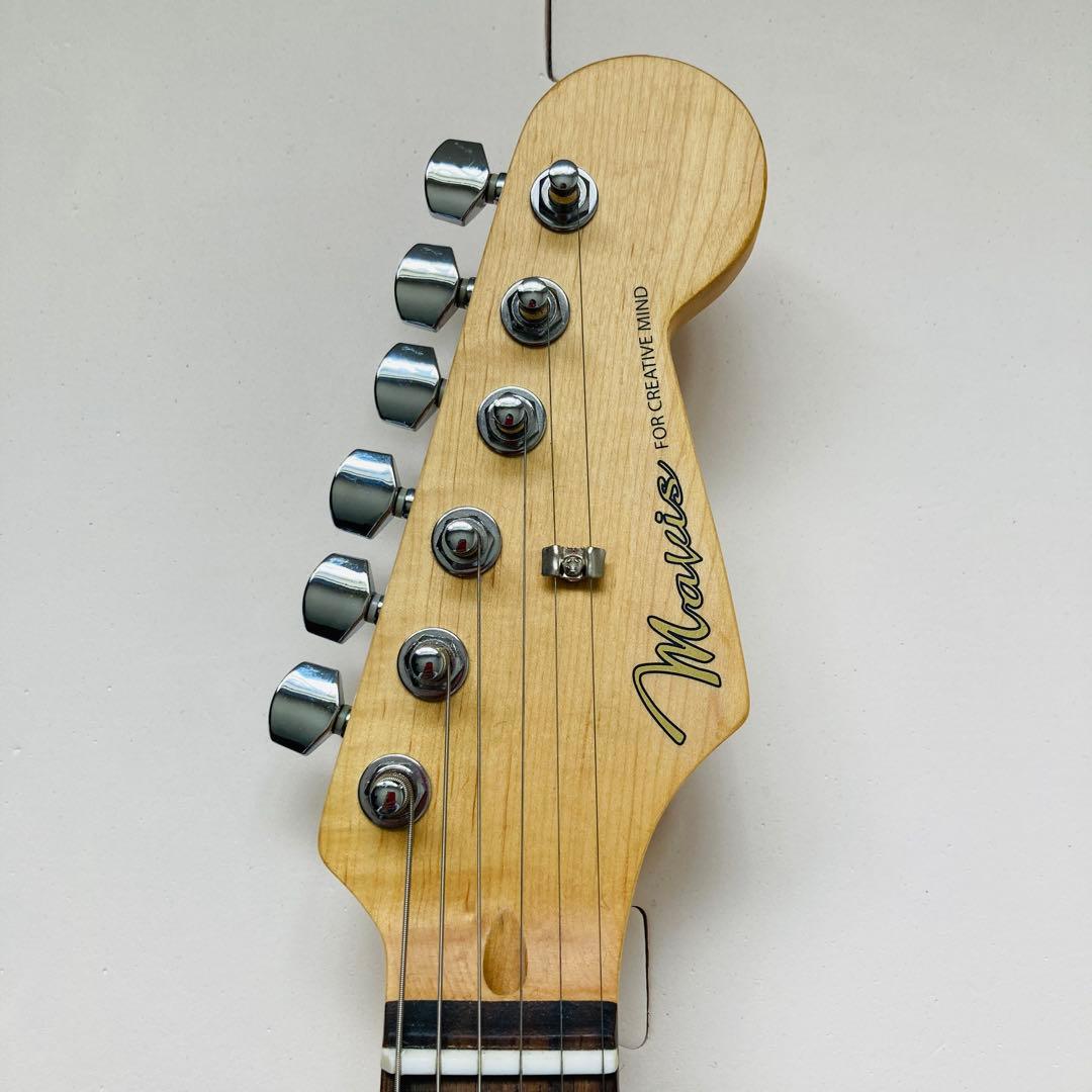 Mavis　メイビス　エレキギター　ストラトキャスター　ブラック　ソフトケース付