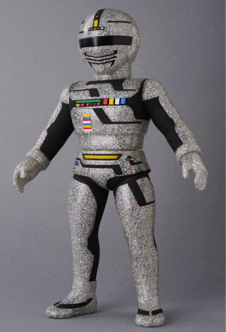 昭和レトロ　東映レトロソフビコレクション ギャバン（蒸着Ver.）透明ラメソフビ